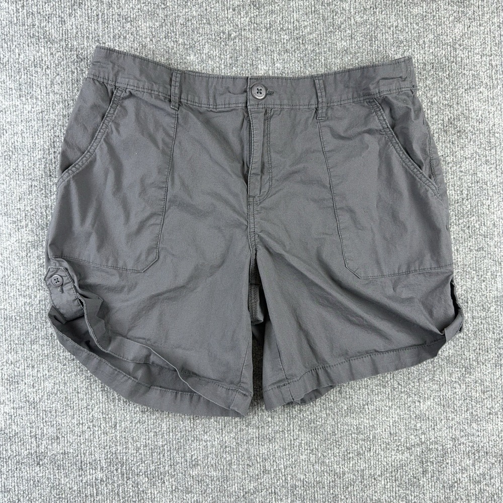 Social Standard By Sanctuary Shorts Womens Large Gray Twill Chino Stretch Casual